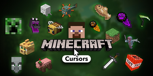 Minecraft Cursors Collection - Sweezy Custom Cursors